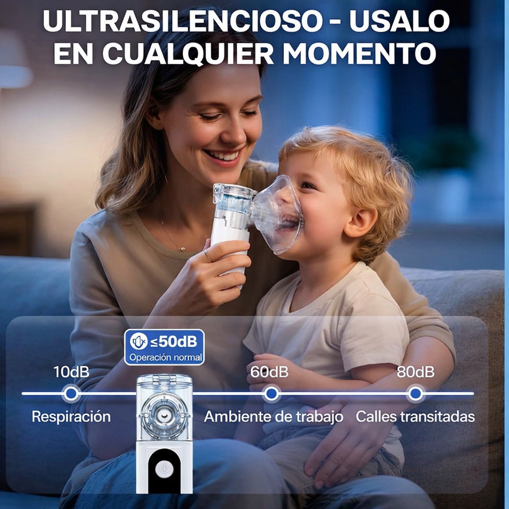 SilentBreathe Nebulizer - Nebuliza sin lloros ni ruido